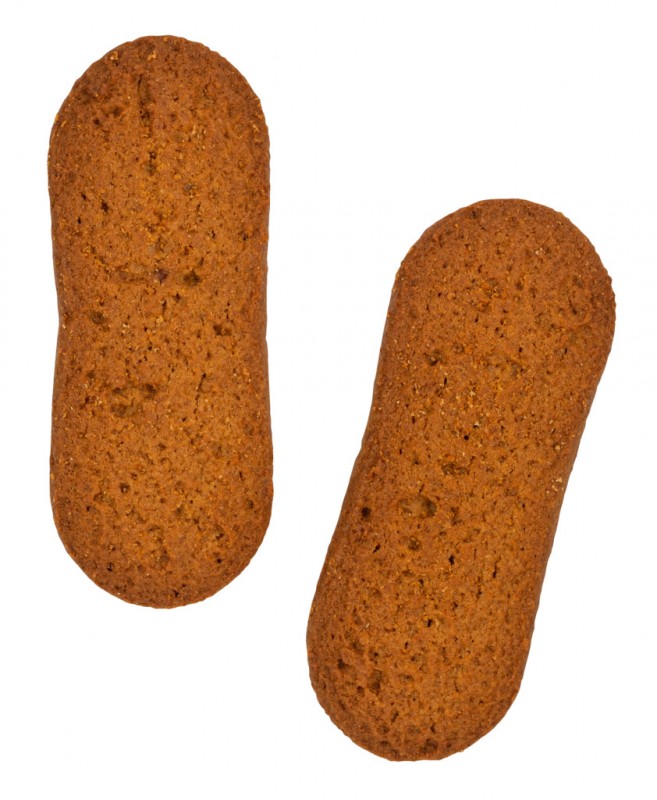 Biscottoni n. 4 farro biologico e miele millefiori, biskut dengan tepung ejaan wholemeal dan madu, Pintaudi - 240g - pek