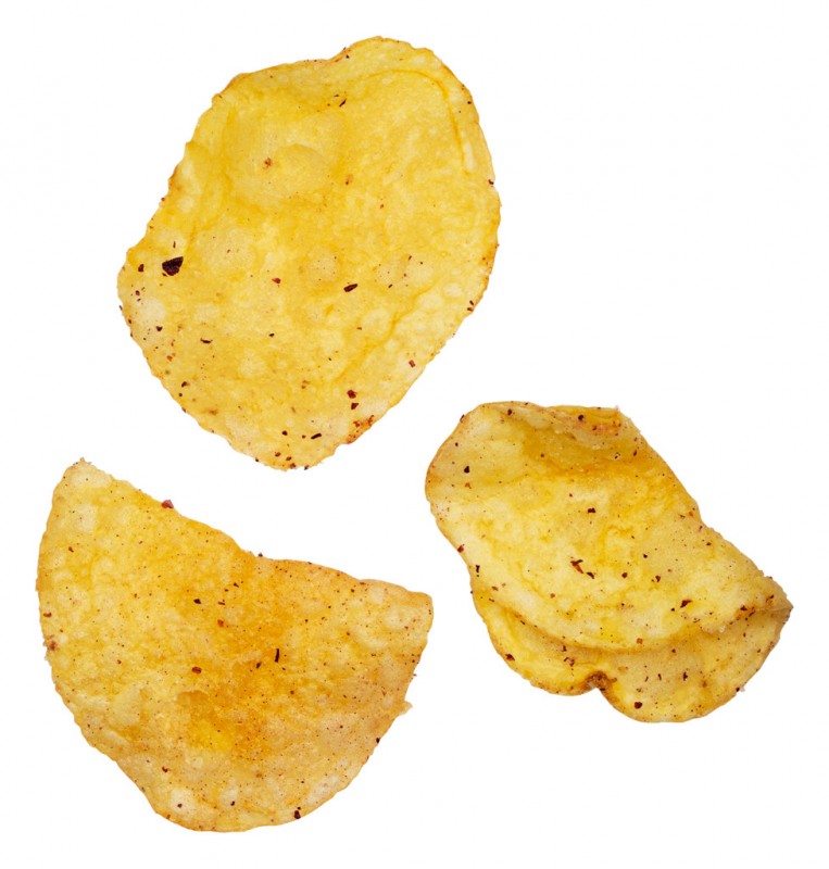 Chips La vie en rose, patatas chips con sabor a rosas y Flor de Sal, Sal de Ibiza - 45g - Pedazo