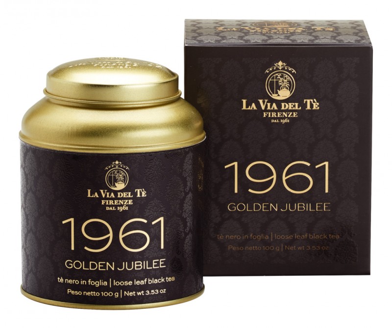 Miscela 1961, svart te med apelsin, hallon, ringblomma, La Via del Te - 100 g - burk