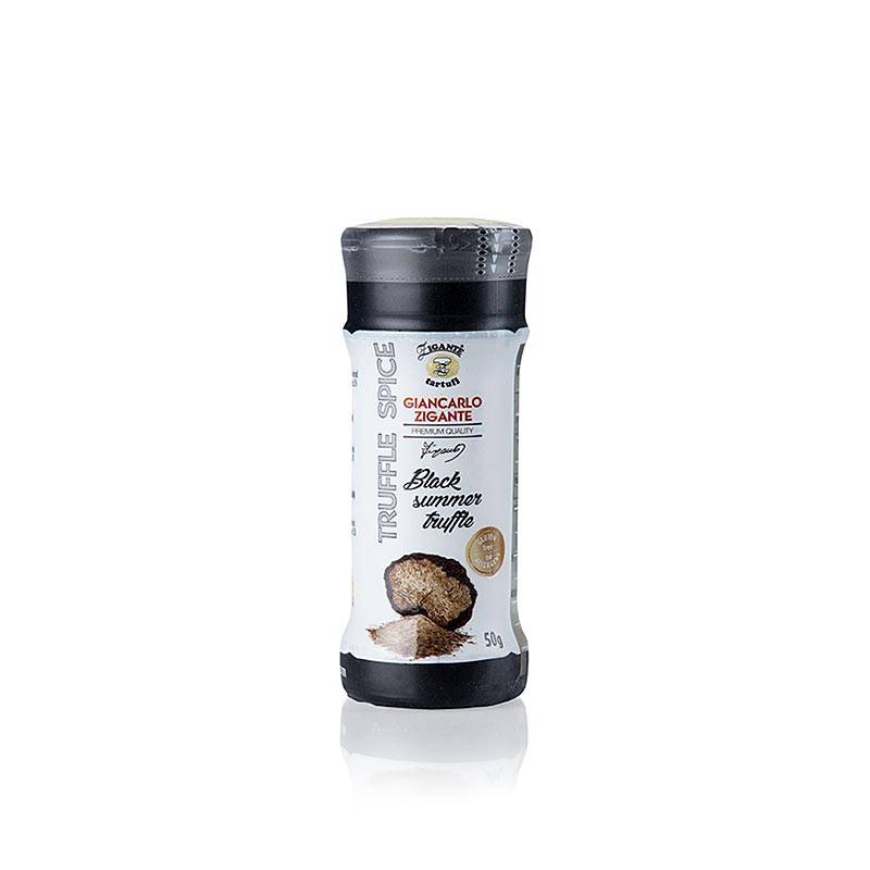 Especiaria em po de trufa, com trufa negra de verao, Zigante - 50g - Vidro