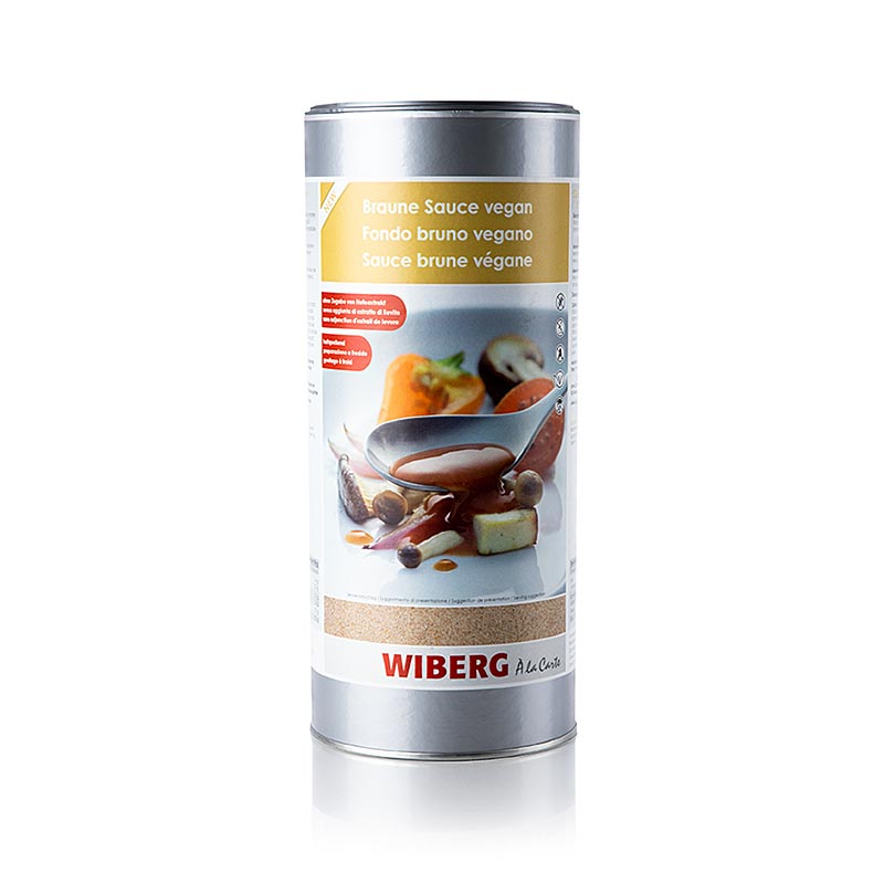 Salsa Marron Wiberg vegana, mezcla de ingredientes - 1 kg - caja de aromas
