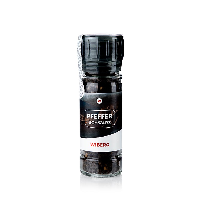 Pimienta molinillo de especias Wiberg, negra, entera - 55g - Vaso