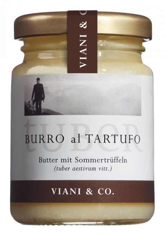 Burro al tartufo, beurre aux truffes d`été - 80 g - verre