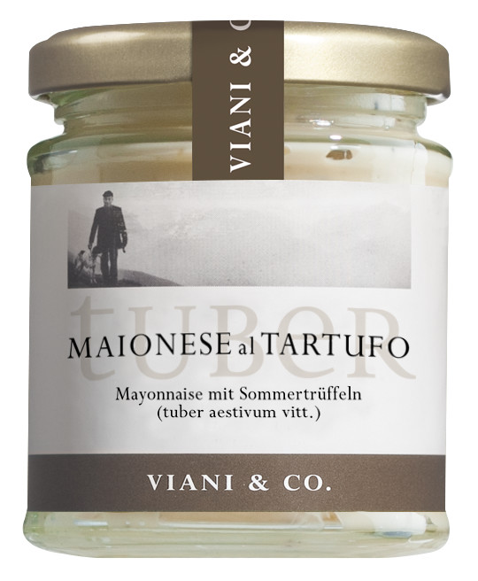 Maionese al tartufo, mayonnaise with truffles - 160 g - Glass
