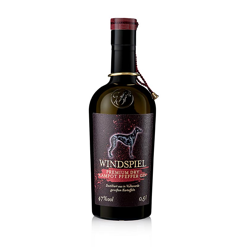 Windspiel Premium Dry Kampot Pepper Gin da Eifel, 47% vol. - 500ml - Garrafa