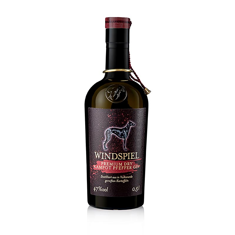 Windspiel Premium Dry Kampot Pepper Gin dell`Eifel, 47% vol. - 500ml - Bottiglia
