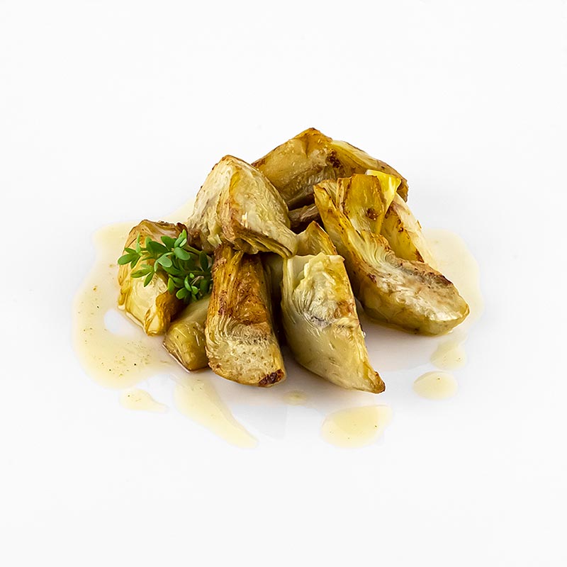 Sous-vide confit hati artichoke mini dalam minyak zaitun, kira-kira 100g, foodVAC - 100 gram - tas