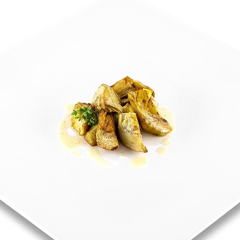 Sous-vide confit hati artichoke mini dalam minyak zaitun, kira-kira 100g, foodVAC - 100 gram - tas