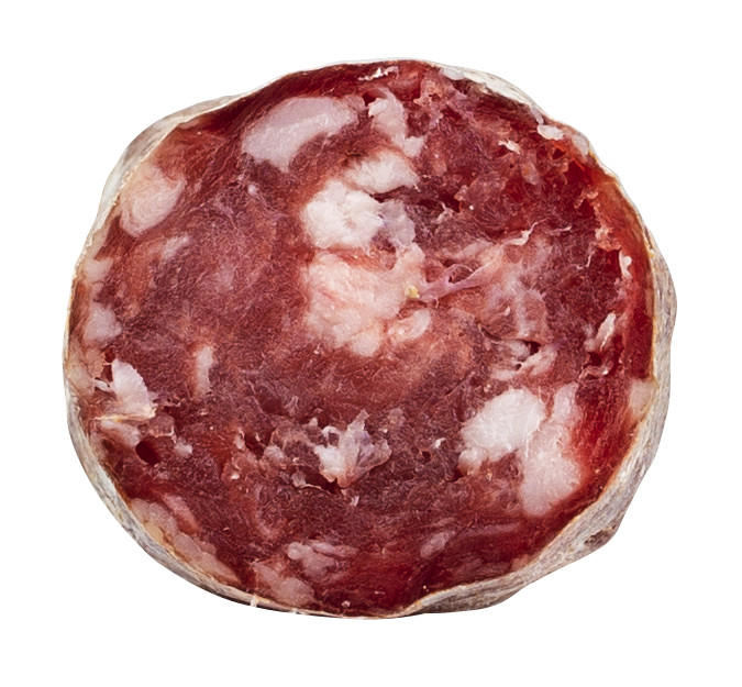 Salame fresco al finocchio, piccolo, salami dengan adas, Cascina Stella - sekitar 250 gram - kg
