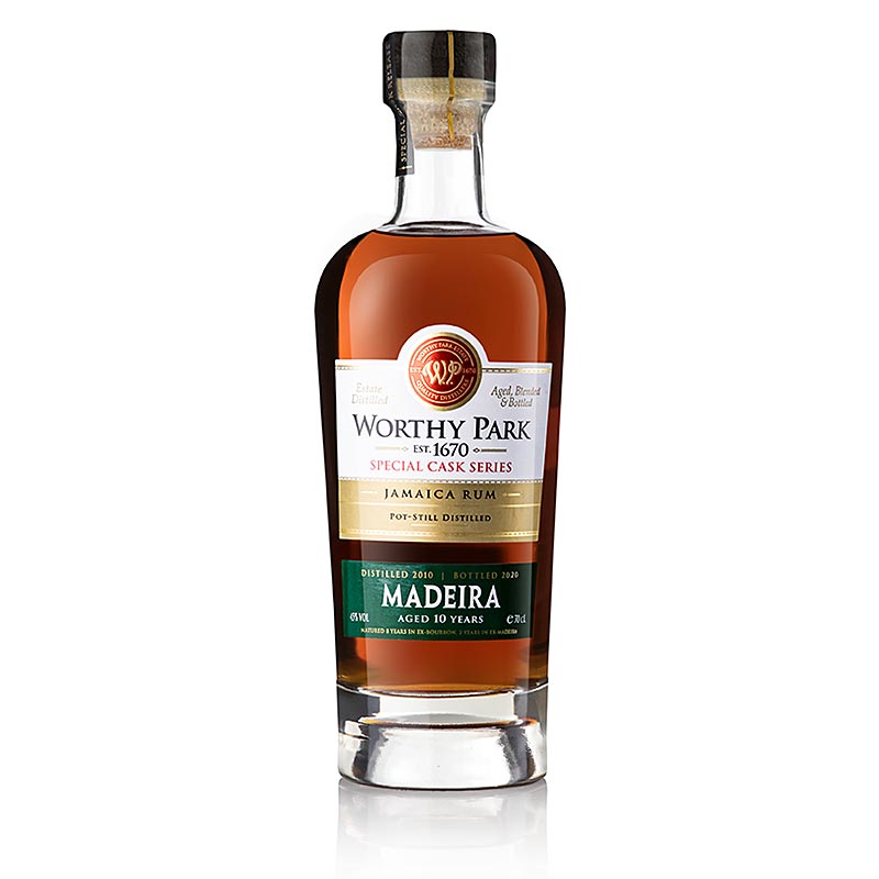 Worthy Park Estate Jamaica Rum 10 Tahun MADEIRA Tamat 45% vol. (1423) - 700ml - Botol