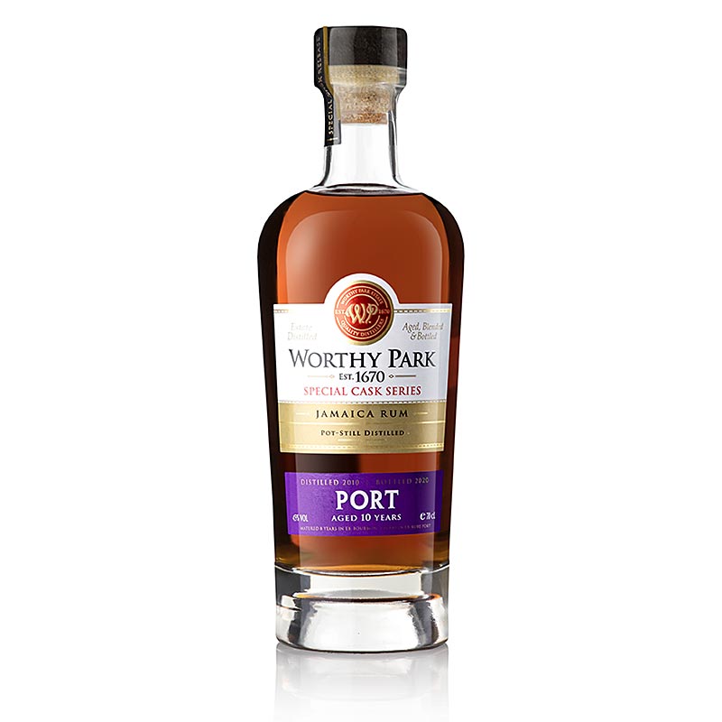 Worthy Park Estate Jamaica Rum 10 Anni PORT Finitura 45% vol. (1423) - 700 ml - Bottiglia