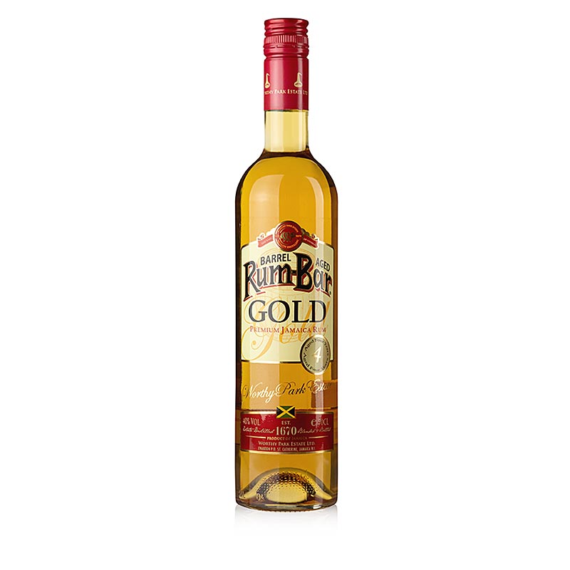 Worthy Park Rum Bar Gold 40% vol., Jamaica - 700 ml - Flaska