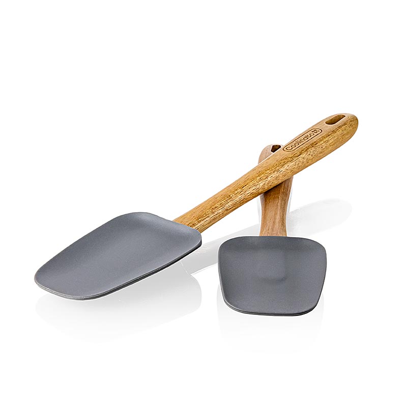 Cucharas de cocina de silicona, madera, 2 piezas, Coolinato - 1 pieza - Perder