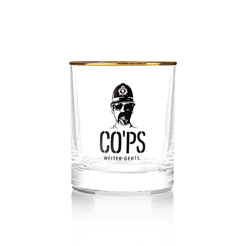 Copo Cops com borda dourada, 25cl - 1 pedaco - Pedaco
