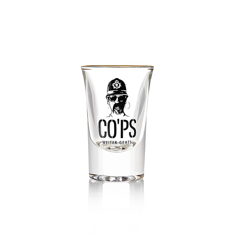 Copo Cops 2cl com borda dourada - 20ml - Vidro Copo Cops 2cl com borda dourada - 20ml - Vidro