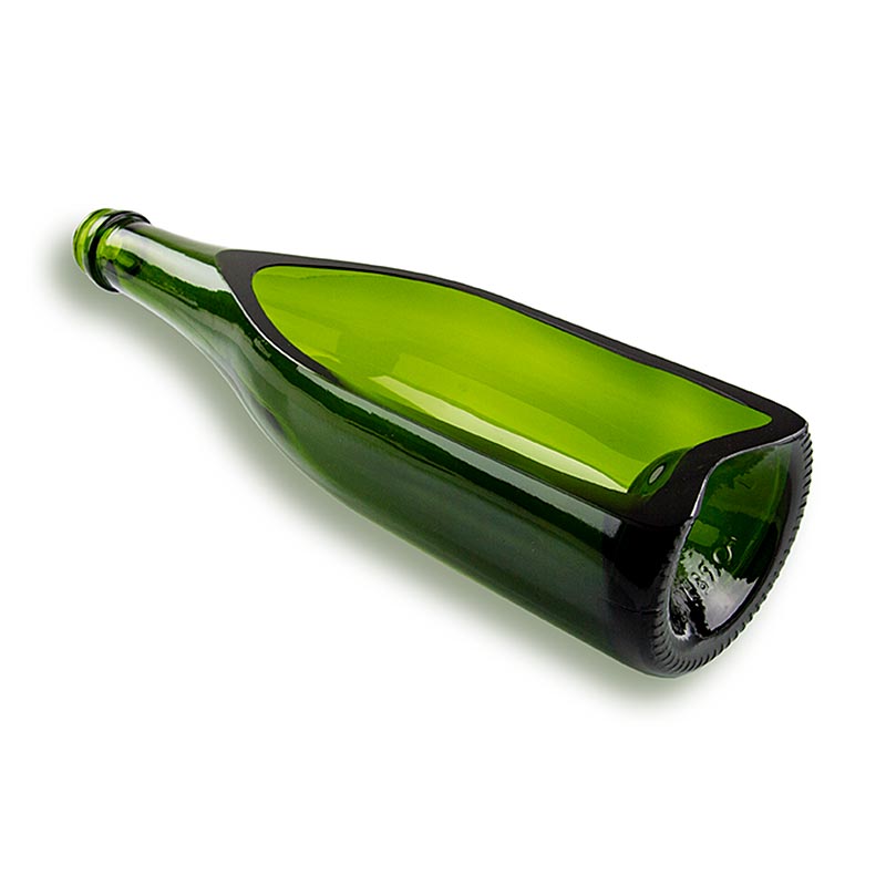 Mezza bottiglia di champagne verde, 30x8x6cm, 500ml, 100% Chef - 6 pezzi - Cartone