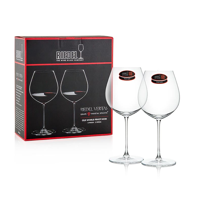 Riedel Veritas Glass - Old World Pinot Noir (6449 / 07), em caixa de presente - 2 pedacos - Cartao