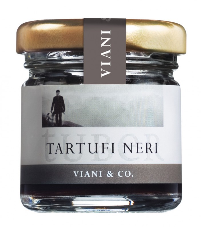Tartufi neri interi, whole winter truffles, tuber melanosporum - 12.5 g - Glass