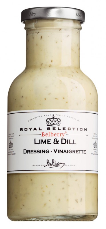 Limetti- ja tillikastike - Vinaigrette, limetillikastike, Belberry - 250 ml - Pullo