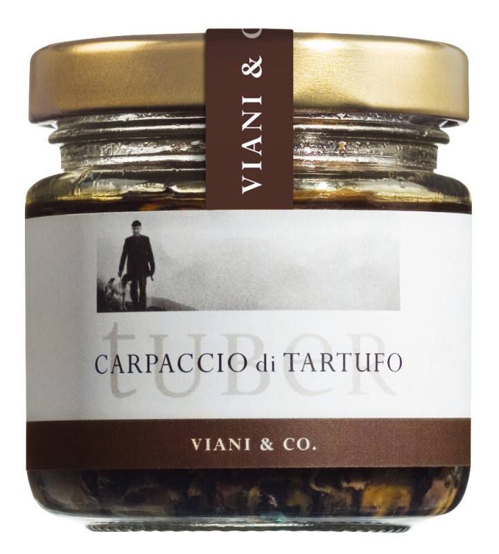 Carpaccio di tartufo, carpaccio of summer truffles - 80 g - Glass