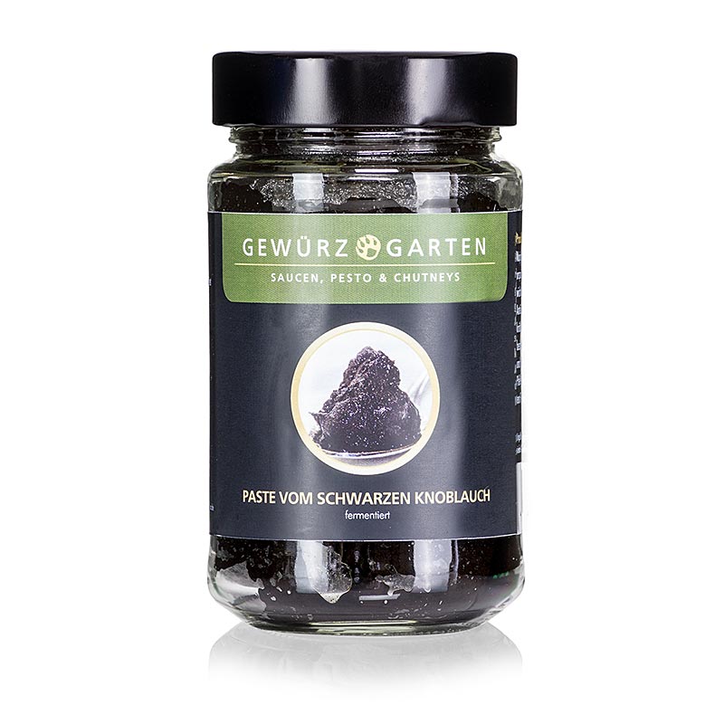 Gewurzgarten svart (fermentert) hvitloekspasta, 100 % - 250 g - Glass
