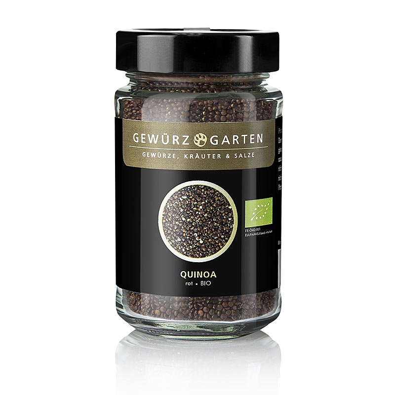 Spice Garden Quinoa, roed, inkaenes mirakelkorn, oekologisk - 180 g - Glass
