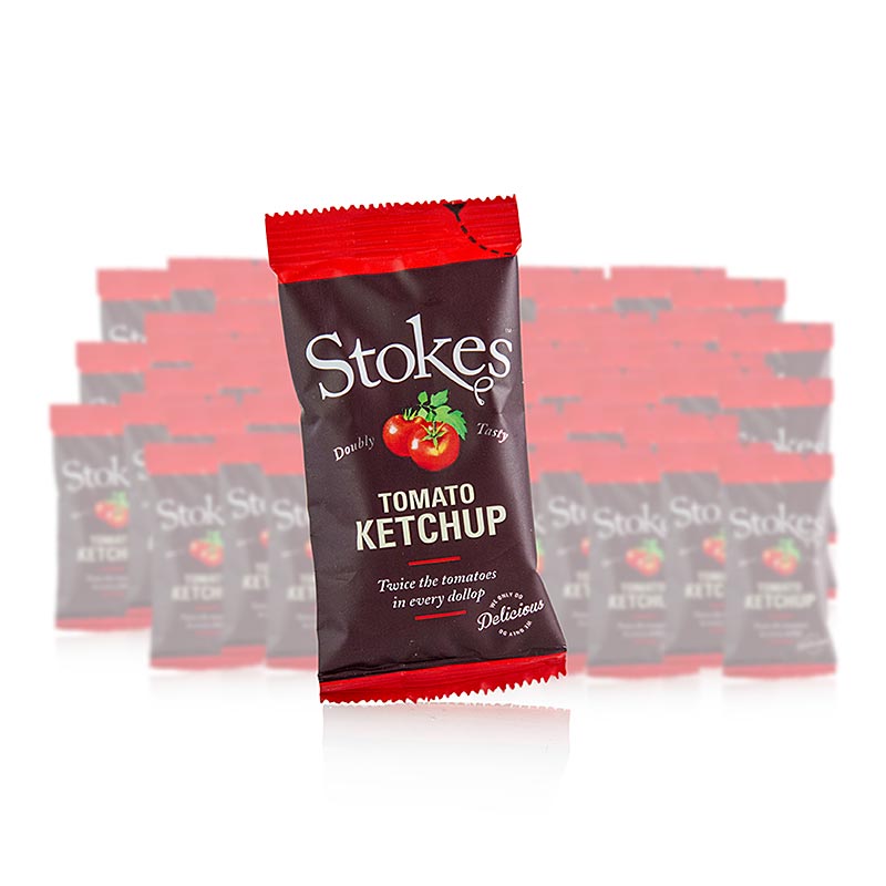 Stokes Real Tomato Ketchup, sobre - 2,88 kg, 80 x 36 ml - Cartulina