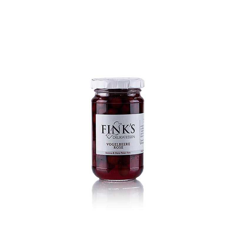 Rognebaerrose, med rognebaerbrandy, Fink`s delikatesseforretning - 210 g - Glass
