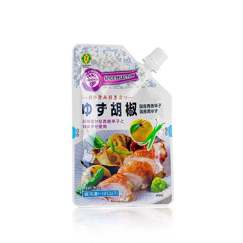 Yuzu Kosho, krydre med yuzu og chili, Kinjirushi - 90 g - bag