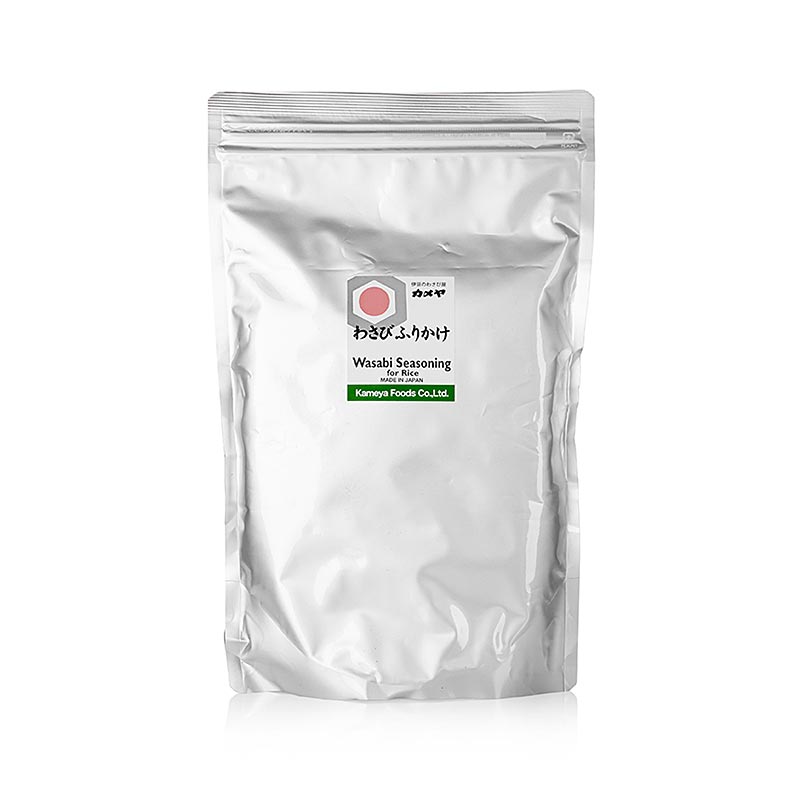 Furikake ? tempero para arroz, com sabor de wasabi, nori, gergelim - 500g - bolsa Furikake ? tempero para arroz, com sabor de wasabi, nori, gergelim - 500g - bolsa