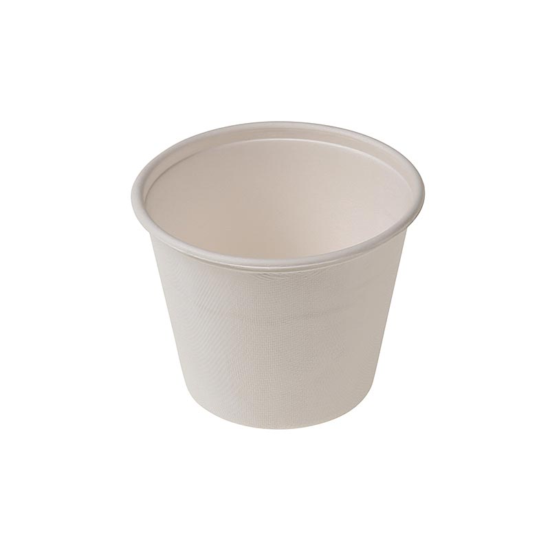 Taza de sopa para llevar Naturesse desechable, 425ml, Ø11x8,5cm, cana de azucar - 50 piezas - Cartulina