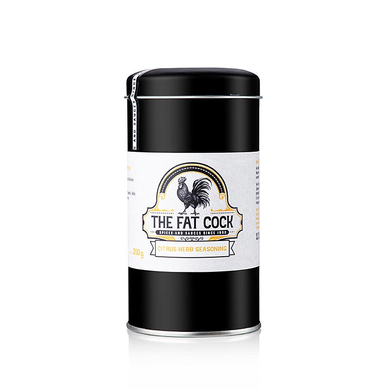 The Fat Cock - Condimento de hierbas citricas, preparacion de especias - 200 gramos - poder The Fat Cock - Condimento de hierbas citricas, preparacion de especias - 200 gramos - poder