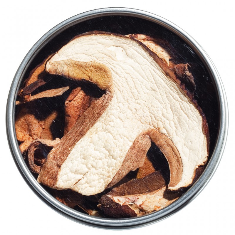 Porcini mushrooms, dried, sliced, Dried porcini mushrooms, sliced, Viani - 20 g - can