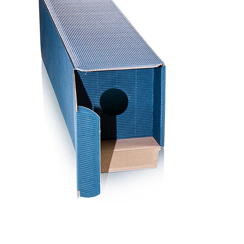 Caja de regalo para botellas magnum, azul oscuro, 112x112x405mm - 1 pieza - Perder