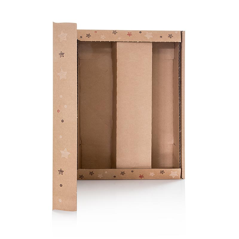 Caixa de presente para vinho Natura Stars, caixa de presente de 3, 360mm - 1 pedaco - Solto