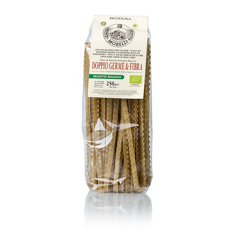 Morelli 1860, Ricciolina, com germen de trigo, organico - 250g - bolsa