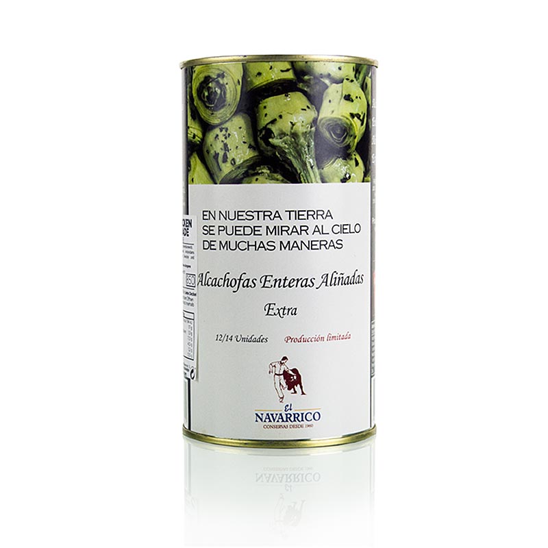 Alcachofras em conserva, com caule, 9-12 pecas, Navarrico - 780g - pode Alcachofras em conserva, com caule, 9-12 pecas, Navarrico - 780g - pode