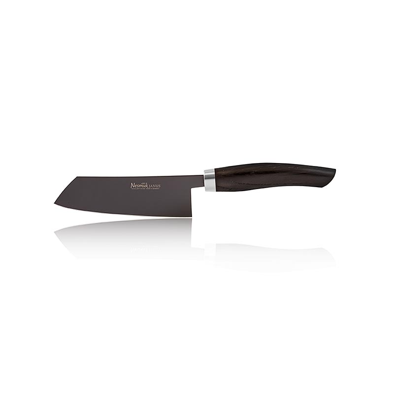 Cuchillo de chef Nesmuk Janus, 140 mm, mango de roble pantanoso - 1 pieza - caja de madera