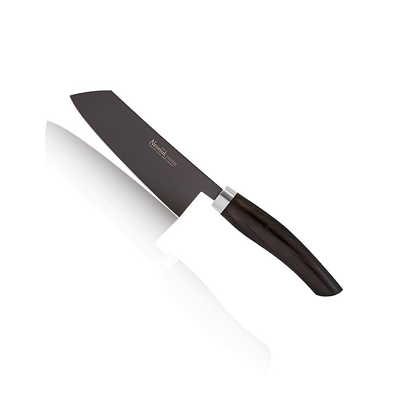 Coltello da chef Nesmuk Janus, 140mm, manico in rovere di palude - 1 pezzo - scatola di legno