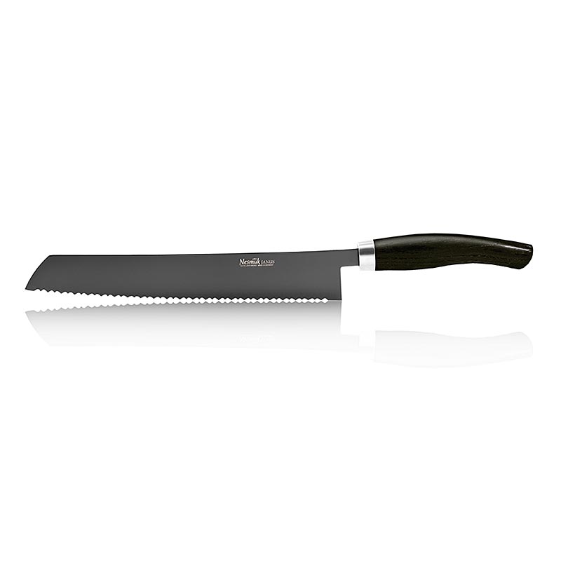 Cuchillo de pan Nesmuk Janus, 270 mm, mango de roble pantanoso - 1 pieza - caja