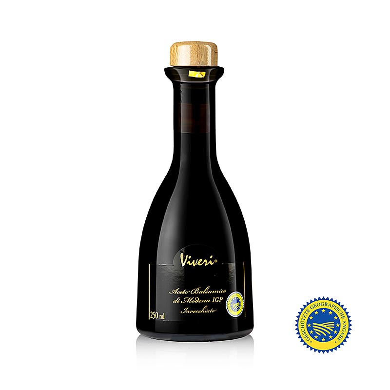 Aceto Balsamico di Modena IGP, Superiore, 6 anos, 6% acidez, Viveri - 250ml - Botella