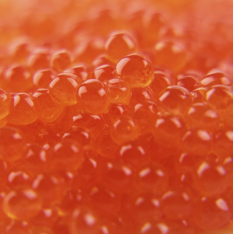 Trout caviar, golden orange - 200 g - Glass