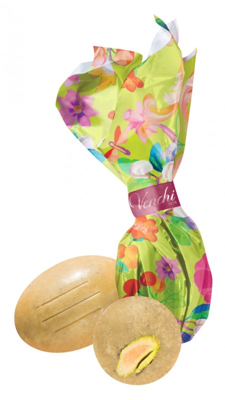 Ovetti al pistacchio sfusi, miniuova di Pasqua, torrone al pistacchio + pistacchio intero, Venchi - 1.000 g - kg