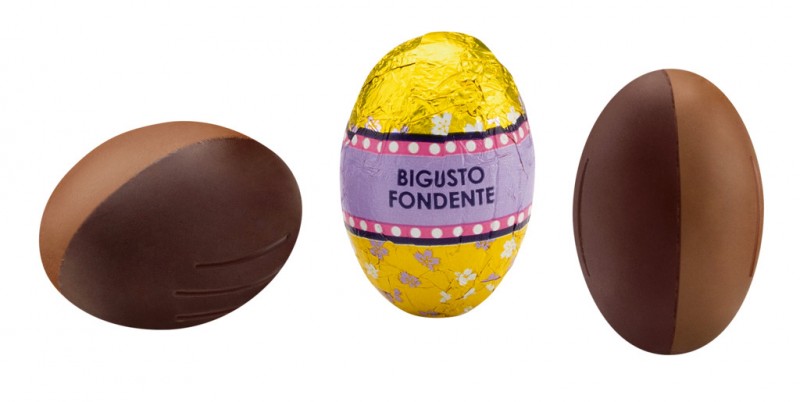 Ovetti Bigusto fondenti, ovetti di Pasqua, cioccolato fondente 75% e 56%, Venchi - 1.000 g - kg