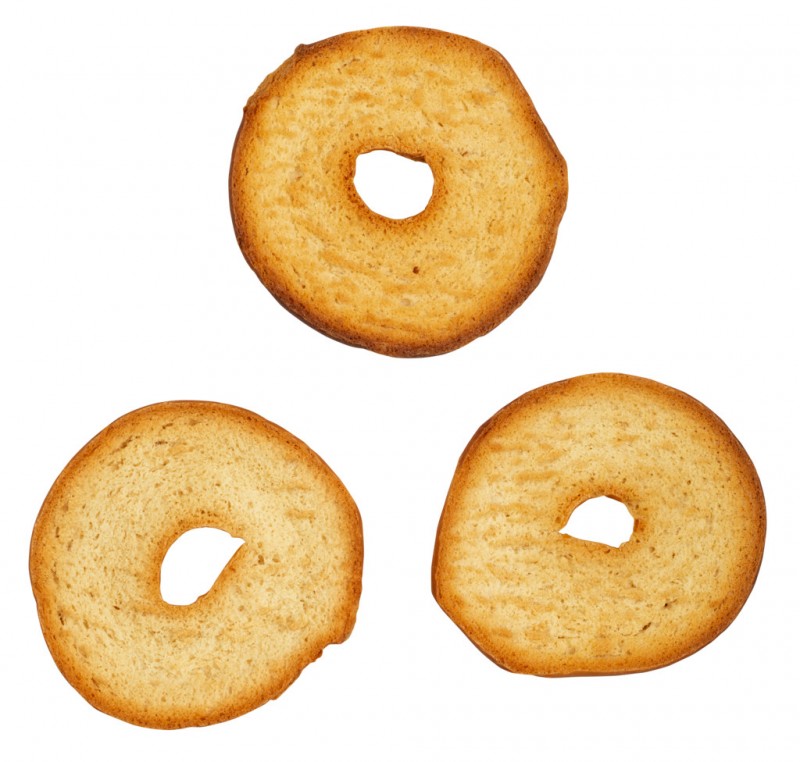 Friselle Tradizionali, fette di pane duro con semola di grano duro, Terre dei Trulli - 300 grammi - pacchetto Friselle Tradizionali, fette di pane duro con semola di grano duro, Terre dei Trulli - 300 grammi - pacchetto