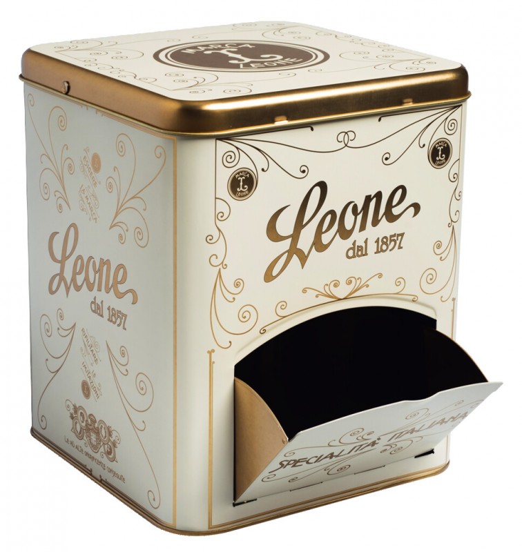 Dispenser Latta, kuti bosh bizhuterish per Cubifrutta, Leone - 16,6 x 16,6 x 20 cm - mund