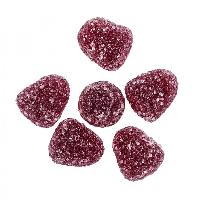 Tondini Mirtilli Gelatin, Fruit Jelly Candy Blueberry, Leone - 150 g - burk