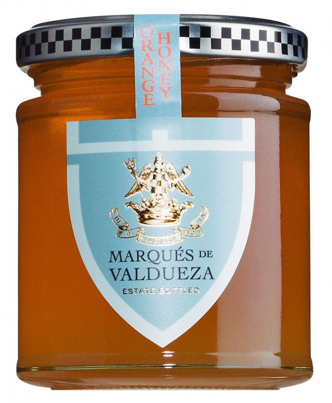 Miele di fiori d`arancio, Miele di fiori d`arancio, Marques de Valdueza - 256 g - Bicchiere