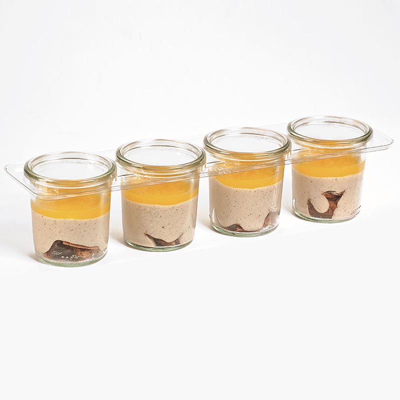 Tiramisu Speculoos, con gelatina di arancia - 936 g, 12 confezioni da 100 ml - Cartone