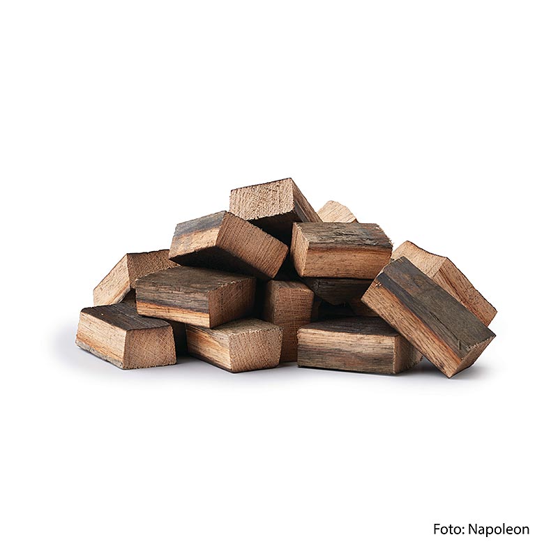 Trozos de astillas de madera para fumar Napoleon, roble whisky - 1,5 kilos - Cartulina